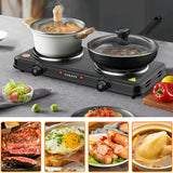 Sokany Electric Hot Plate Dual Burner for Fast & Efficient Cooking - Side View