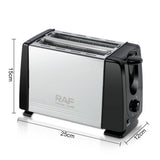 2-Slice Toaster, Perfectly Toasted Bread, sandwich maker, best toasties - Front View