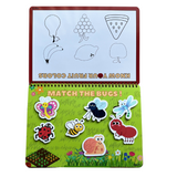 Tiny Walkers Montessori Quiet & Busy Learning Book - Low Angle