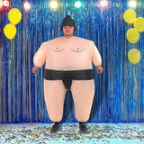 SUMO Fancy Dress Inflatable Suit -Fan Operated Costume - Front View