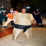 SUMO Fancy Dress Inflatable Suit -Fan Operated Costume - 45-Degree Angle