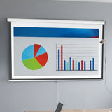 100 Electric Motorised Projector Screen TV +Remote - 45-Degree Angle