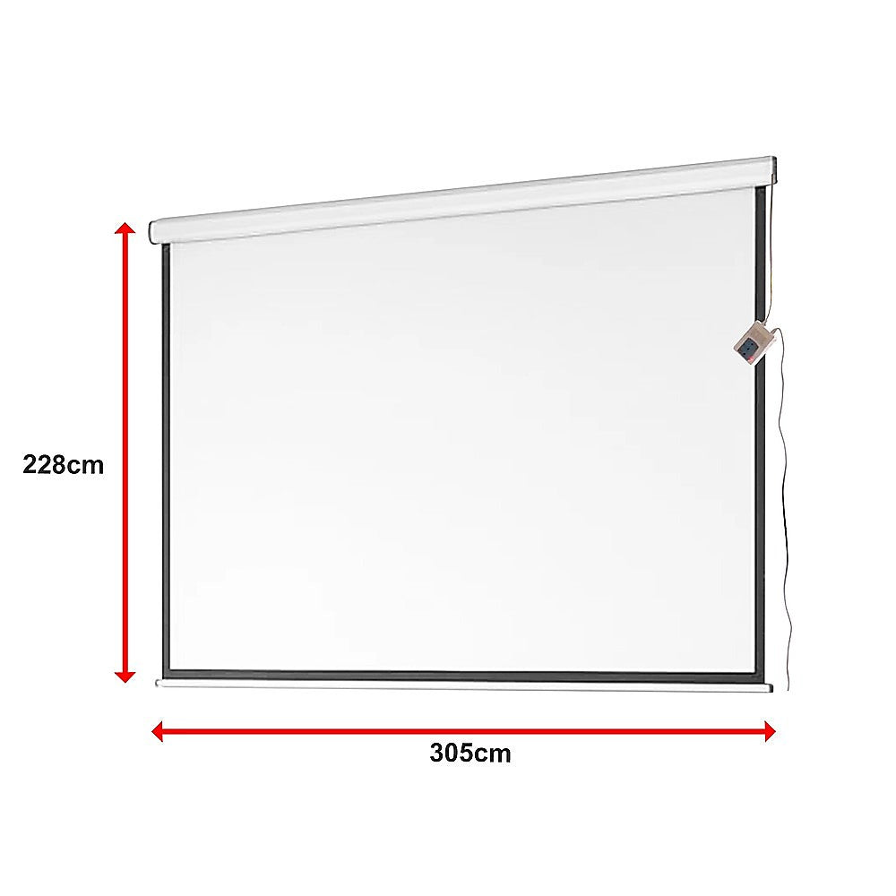 150 Electric Motorised Projector Screen TV +Remote