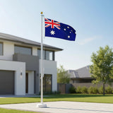 6.0m Flag Pole Full Set / Kit w Australian Flag - 45-Degree Angle