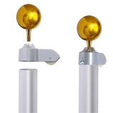 6.0m Flag Pole Full Set / Kit w Australian Flag - Rear View
