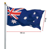 6.0m Flag Pole Full Set / Kit w Australian Flag - Extra Image