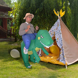 DINO Fancy Dress Inflatable Suit -Fan Operated Costume - 45-Degree Angle