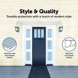 DIY Outdoor Awning Cover -1000x2000mm - 45-Degree Angle