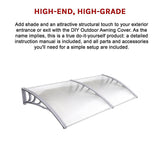 DIY Outdoor Awning Cover -1000x2000mm - Close-Up Angle
