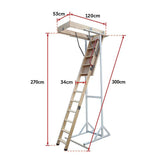 Attic Loft Ladder - 2200mm to 2700mm - Extra Image