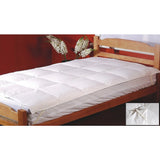 100% White Goose Feather Mattress Topper -Single - Front View