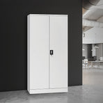 Two-Door Shelf Office Gym Filing Storage Locker Cabinet Safe, Storage