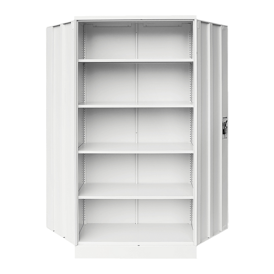 Two-Door Shelf Office Gym Filing Storage Locker Cabinet Safe, image 6