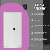 Two-Door Shelf Office Gym Filing Storage Locker Cabinet Safe - Extra Image