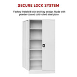 Two-Door Shelf Office Gym Filing Storage Locker Cabinet Safe - Extra Image