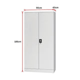 Two-Door Shelf Office Gym Filing Storage Locker Cabinet Safe - Extra Image