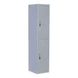 Two-Door Office Gym Shed Storage Lockers - Top-Down View