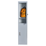 Two-Door Office Gym Shed Storage Lockers - 45-Degree Angle