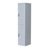 Two-Door Office Gym Shed Storage Lockers - Rear View