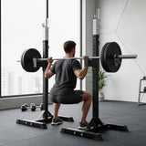 Squat Rack Stand Pair Bench Press Weight Lifting Barbell - 45-Degree Angle