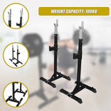 Squat Rack Stand Pair Bench Press Weight Lifting Barbell - Extra Image