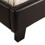 Single PU Leather Bed Frame Black - Extra Image