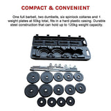 Weight Set Barbell Dumbell Dumb Bell Gym 50kg Plate - Extra Image