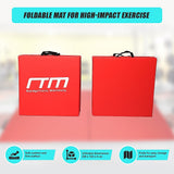 Folding Red Exercise Mat ? Gymnastics, Martial Arts, Yoga, Karate & Judo Training