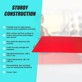 Folding Red Exercise Mat ? Gymnastics, Martial Arts, Yoga, Karate & Judo Training