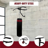 Wall Chin Up Pull Up Bar Punching Bag SpeedBall Station - Close-Up Angle