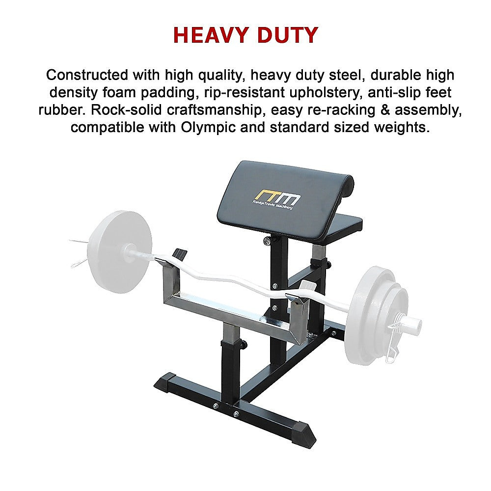 Preacher Curl Bench  Commercial Weight Bench for Bicep and Arm Workouts