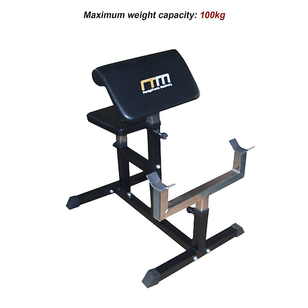 Preacher Curl Bench  Commercial Weight Bench for Bicep and Arm Workouts