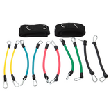 13PC Kinetic Fitness Exercise Resistance Leg Bands Tubes Set - Top-Down View