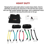 13PC Resistance Bands Set  Fitness Exercise Tubes with Handles & Leg Bands