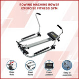 Rowing Machine Rower Exercise Fitness Gym - Side View