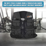 20LBS Weighted Weight Gym Exercise Training Sport Vest - Close-Up Angle