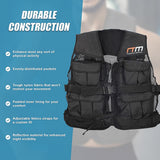 20LBS Weighted Weight Gym Exercise Training Sport Vest - Low Angle