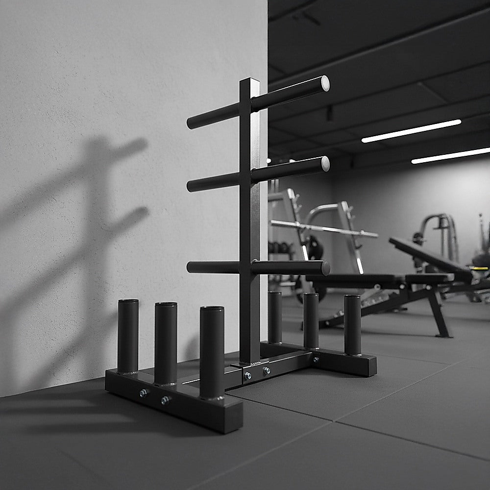 Olympic Weight Tree Bar Rack Holder Storage