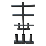 Olympic Weight Tree Bar Rack Holder Storage - Rear View