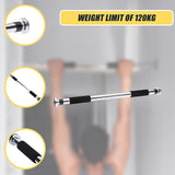 Portable Doorway Chin Up bar Pull Ups Weights Gym - Close-Up Angle