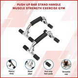 Push Up Bar Stand Handle Muscle Strength Exercise Gym - Front View