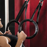 Gym Rings Hoop Gymnastic Exercise Training Fit - Front View