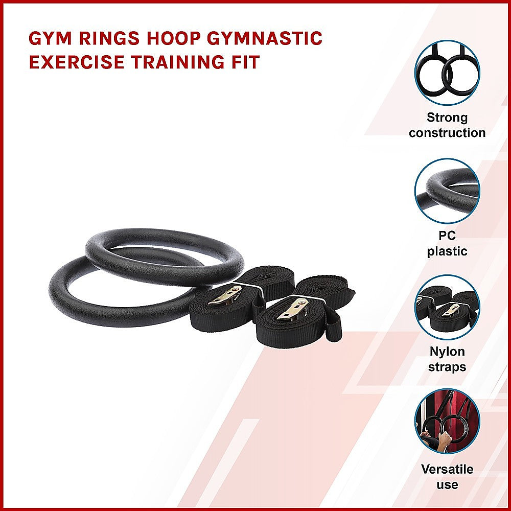 Gymnastic Rings  Adjustable Exercise Training Rings for Home & CrossFit Workouts