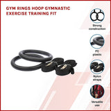 Gym Rings Hoop Gymnastic Exercise Training Fit - Side View