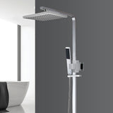 2-in-1 Massage Hand Shower & Head Tap Bathroom Mixer - Front View