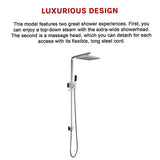 2-in-1 Massage Hand Shower & Head Tap Bathroom Mixer - Extra Image
