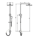 2-in-1 Massage Hand Shower & Head Tap Bathroom Mixer - Extra Image