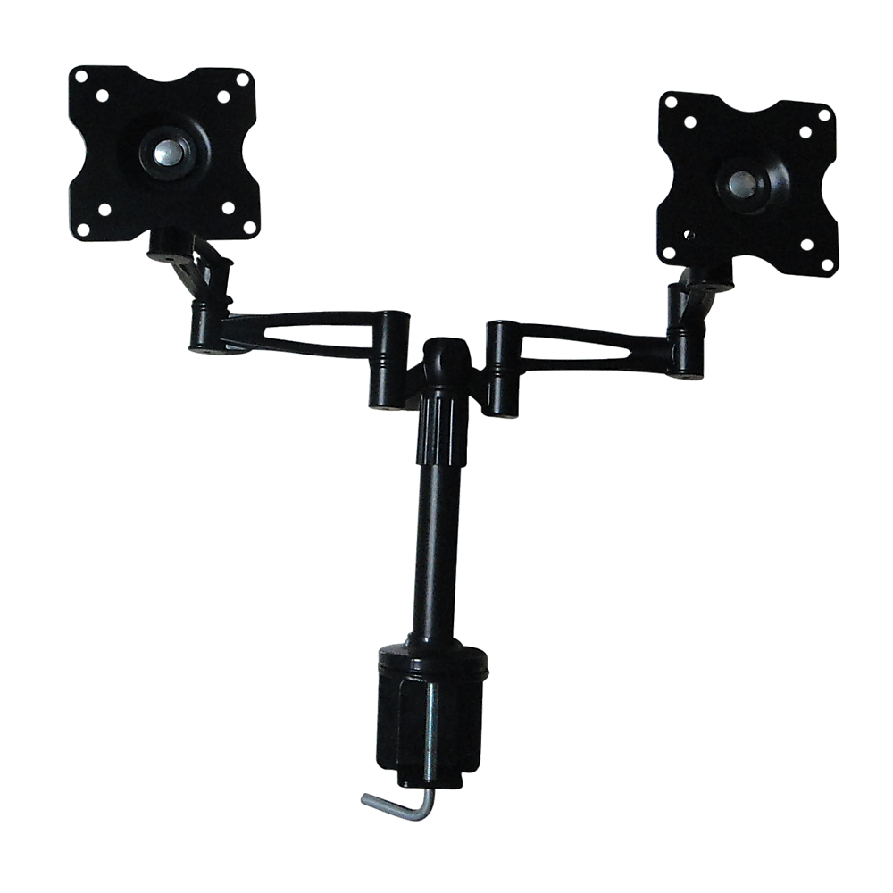 Two-Screen 10-25 Desk Monitor TV Plasma LED LCD Work Mount