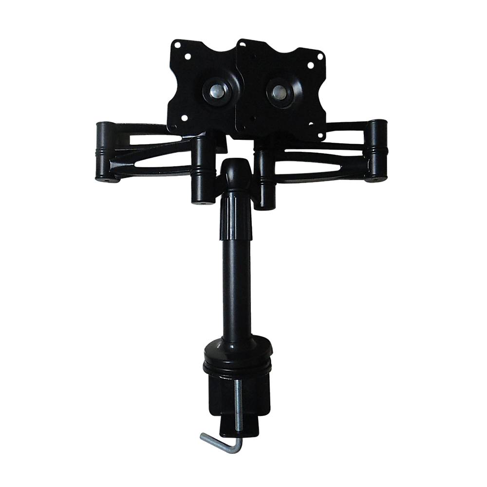 Two-Screen 10-25 Desk Monitor TV Plasma LED LCD Work Mount