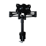 Two-Screen 10-25 Desk Monitor TV Plasma LED LCD Work Mount - Top-Down View